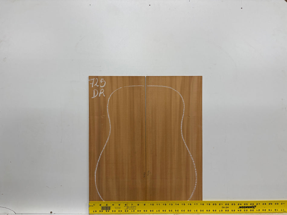 Mahogany Dreadnought Guitar Back & Side Set #725