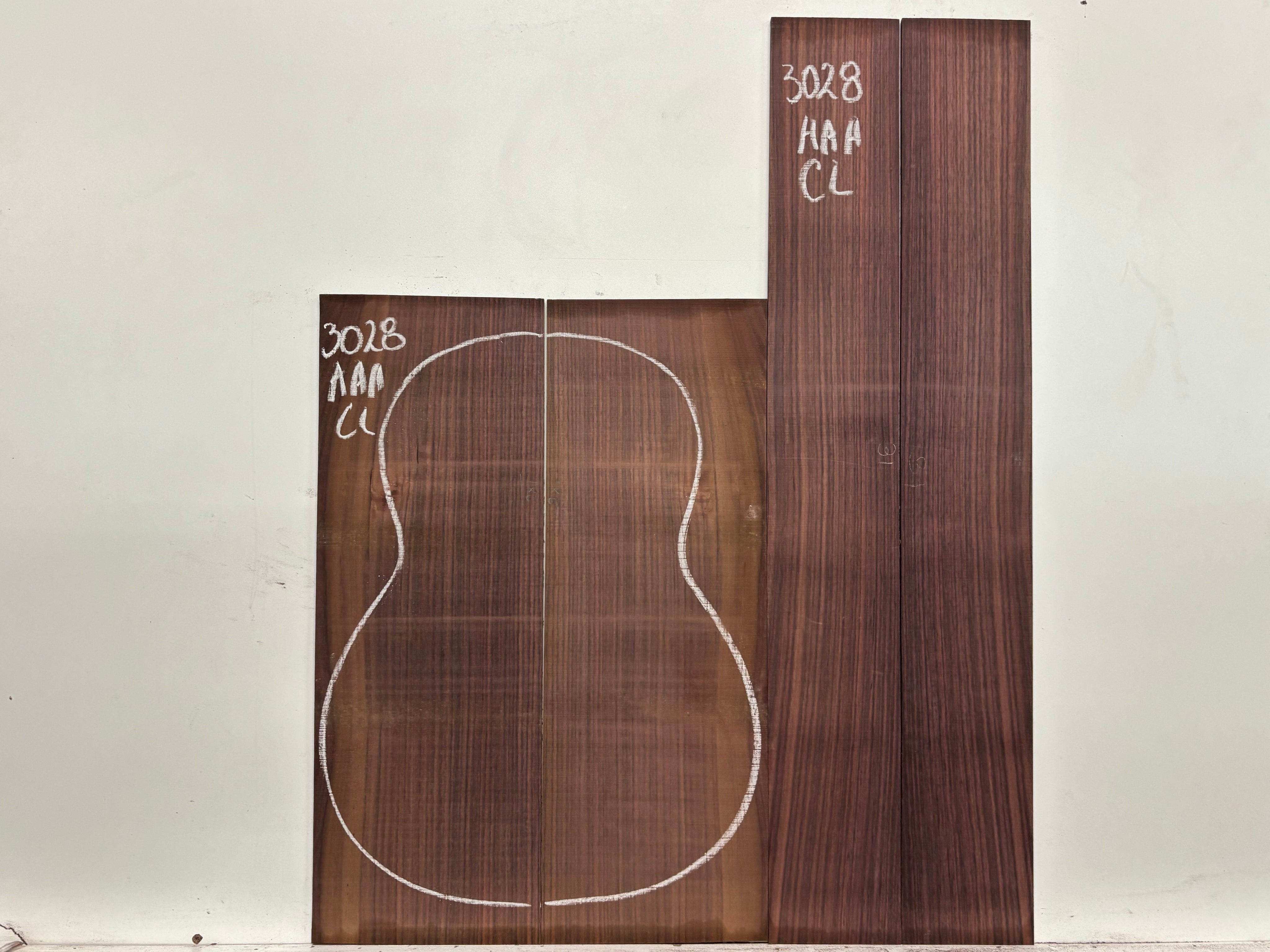 East Indian Rosewood Classical AAA Grade Guitar Back & Side Set #3028 - Exotic Wood Zone