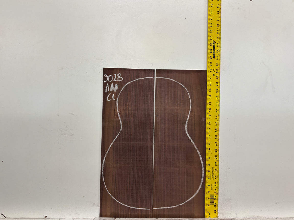 East Indian Rosewood Classical AAA Grade Guitar Back & Side Set #3028 - Exotic Wood Zone