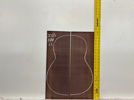 East Indian Rosewood Classical AAA Grade Guitar Back & Side Set #3028 - Exotic Wood Zone
