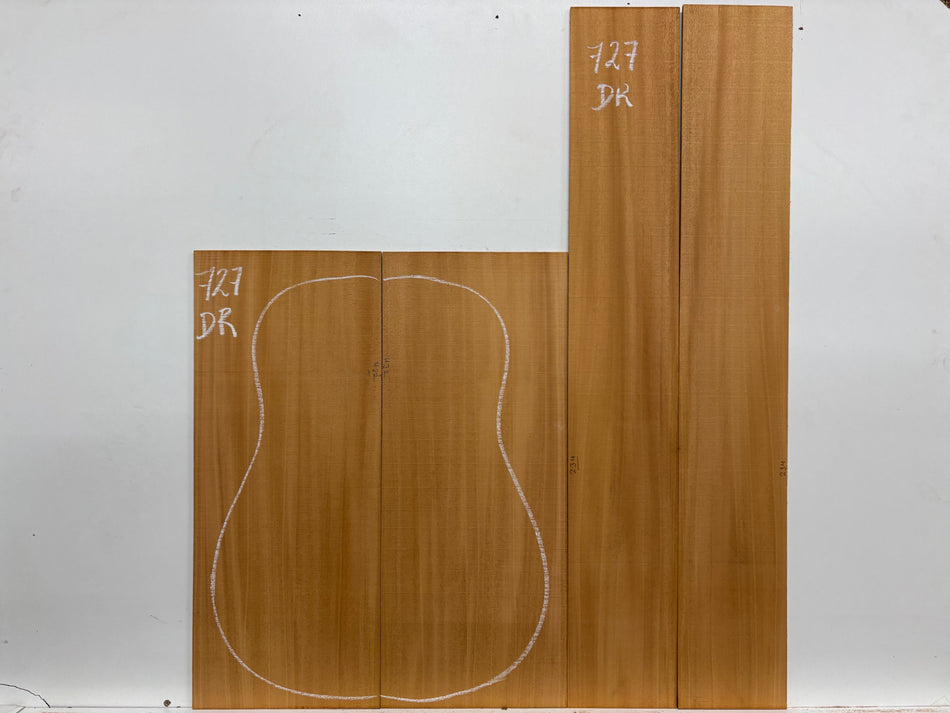 Mahogany Dreadnought Guitar Back & Side Set #727