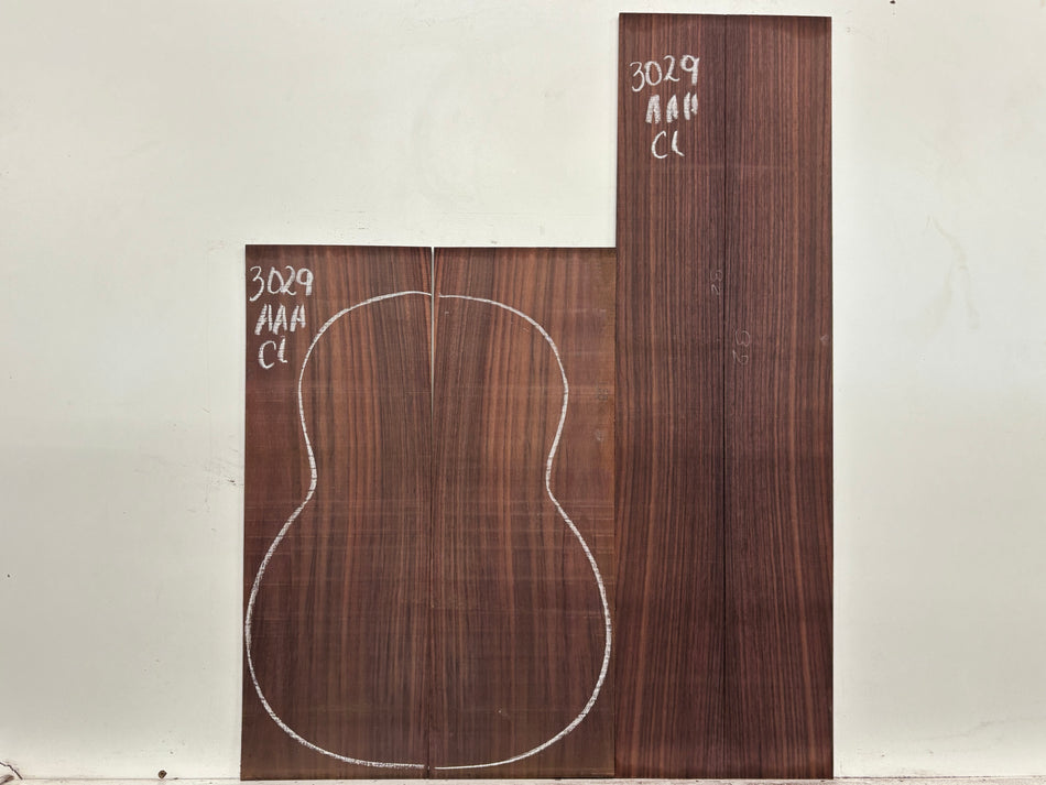 East Indian Rosewood Classical AAA Grade Guitar Back & Side Set #3029 - Exotic Wood Zone