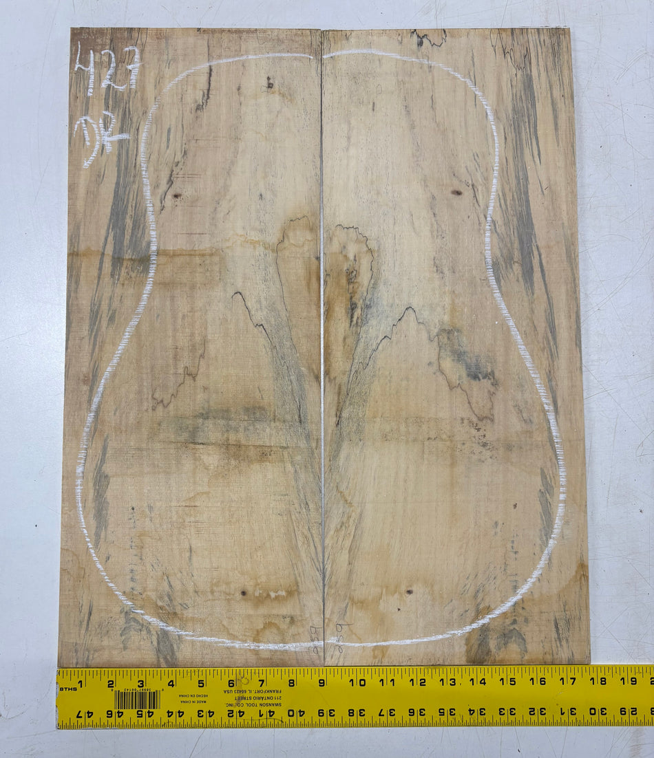 Spalted Tamarind Dreadnought Guitar Back & Side Set #427