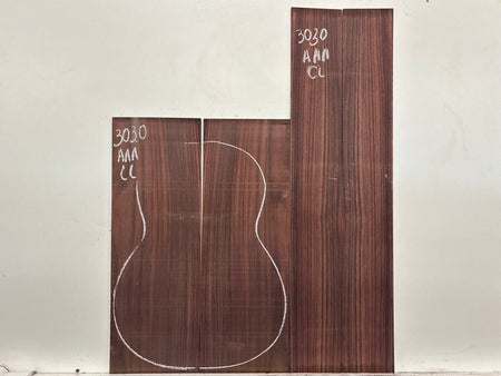East Indian Rosewood Classical AAA Grade Guitar Back & Side Set #3030 - Exotic Wood Zone