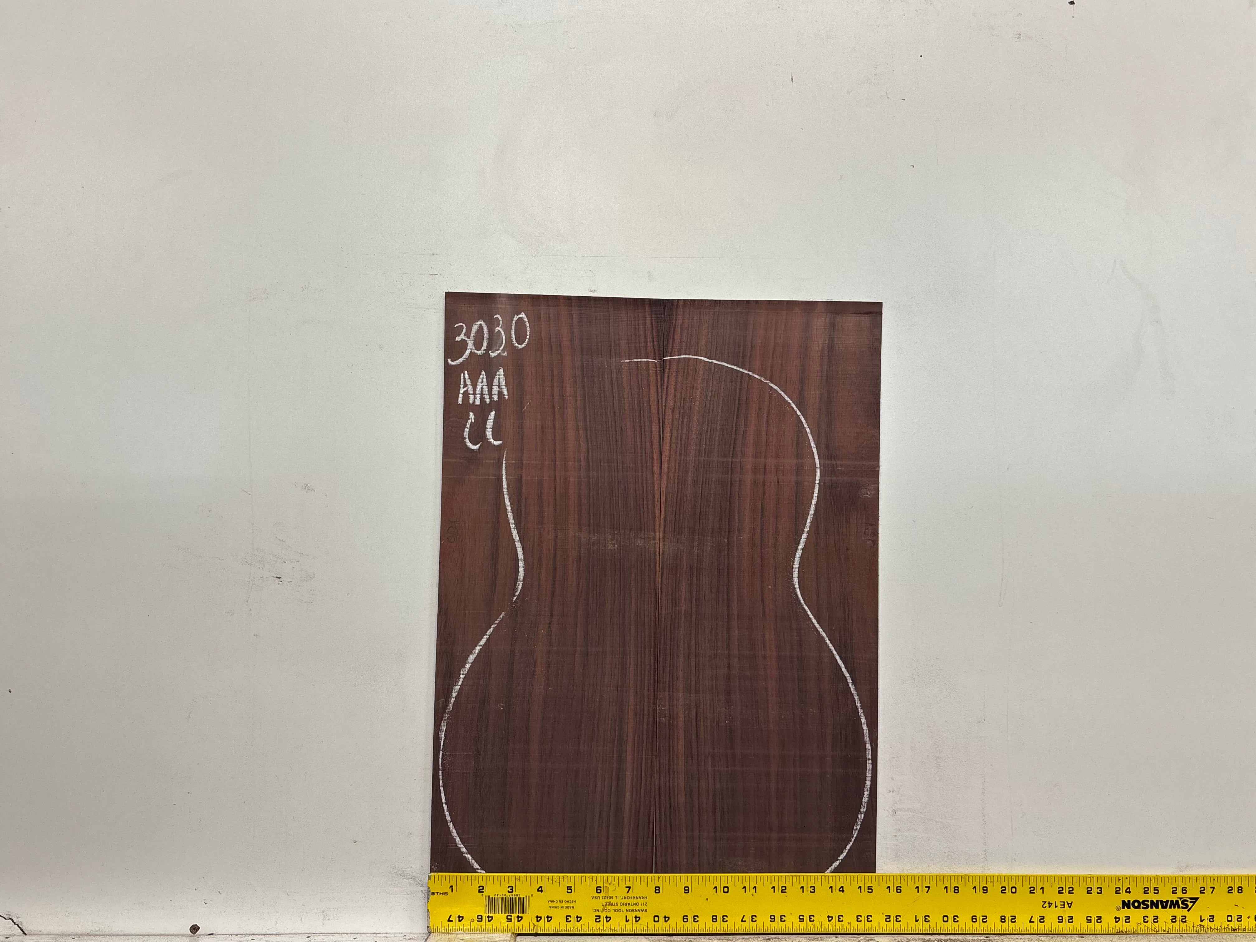 East Indian Rosewood Classical AAA Grade Guitar Back & Side Set #3030 - Exotic Wood Zone