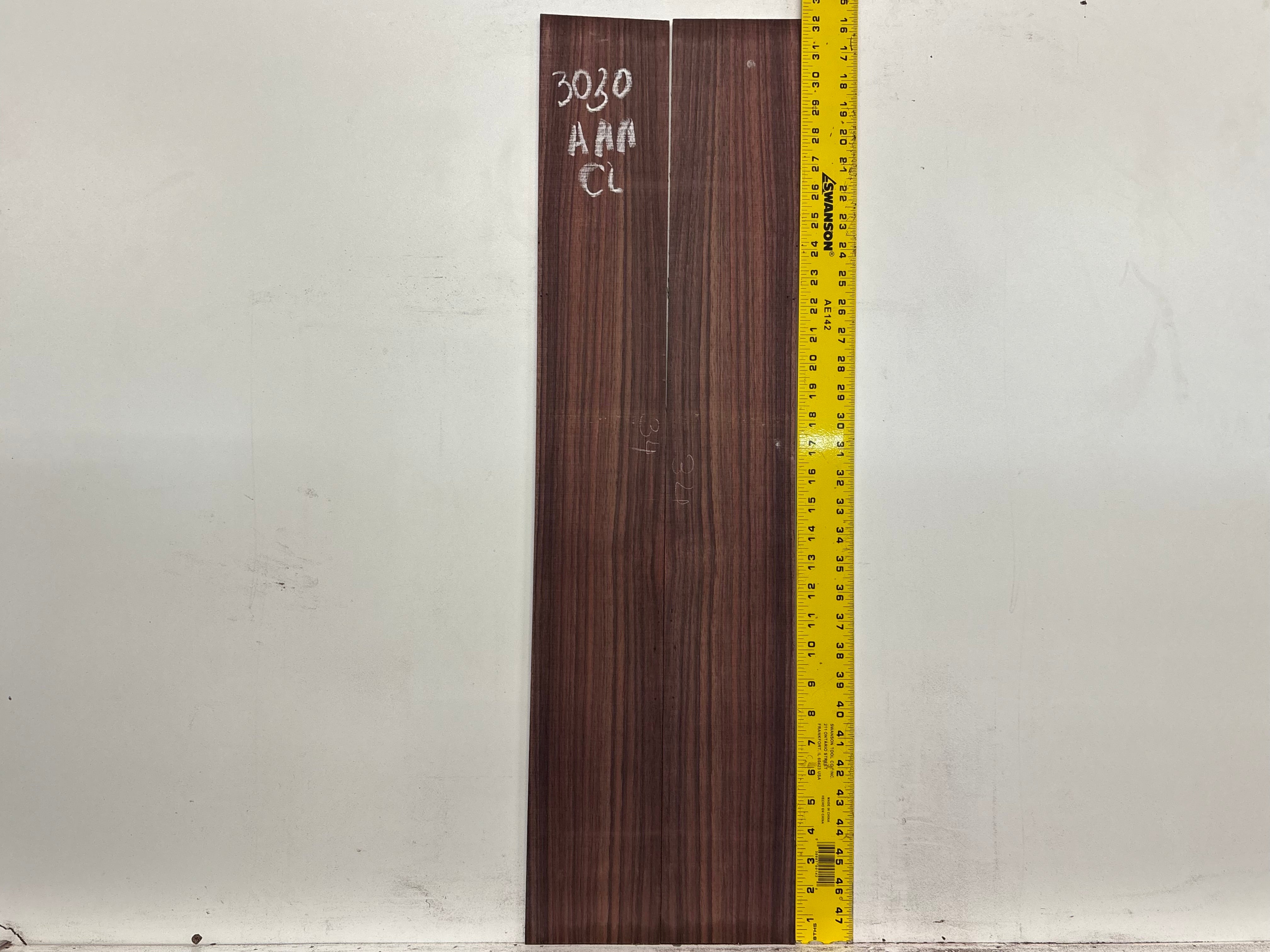 East Indian Rosewood Classical AAA Grade Guitar Back & Side Set #3030 - Exotic Wood Zone