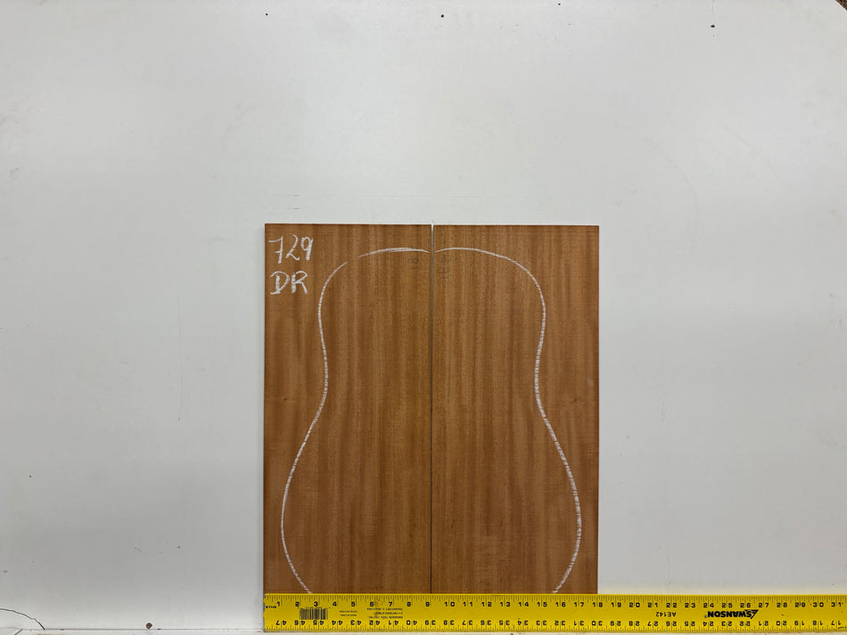 Mahogany Dreadnought Guitar Back & Side Set #729