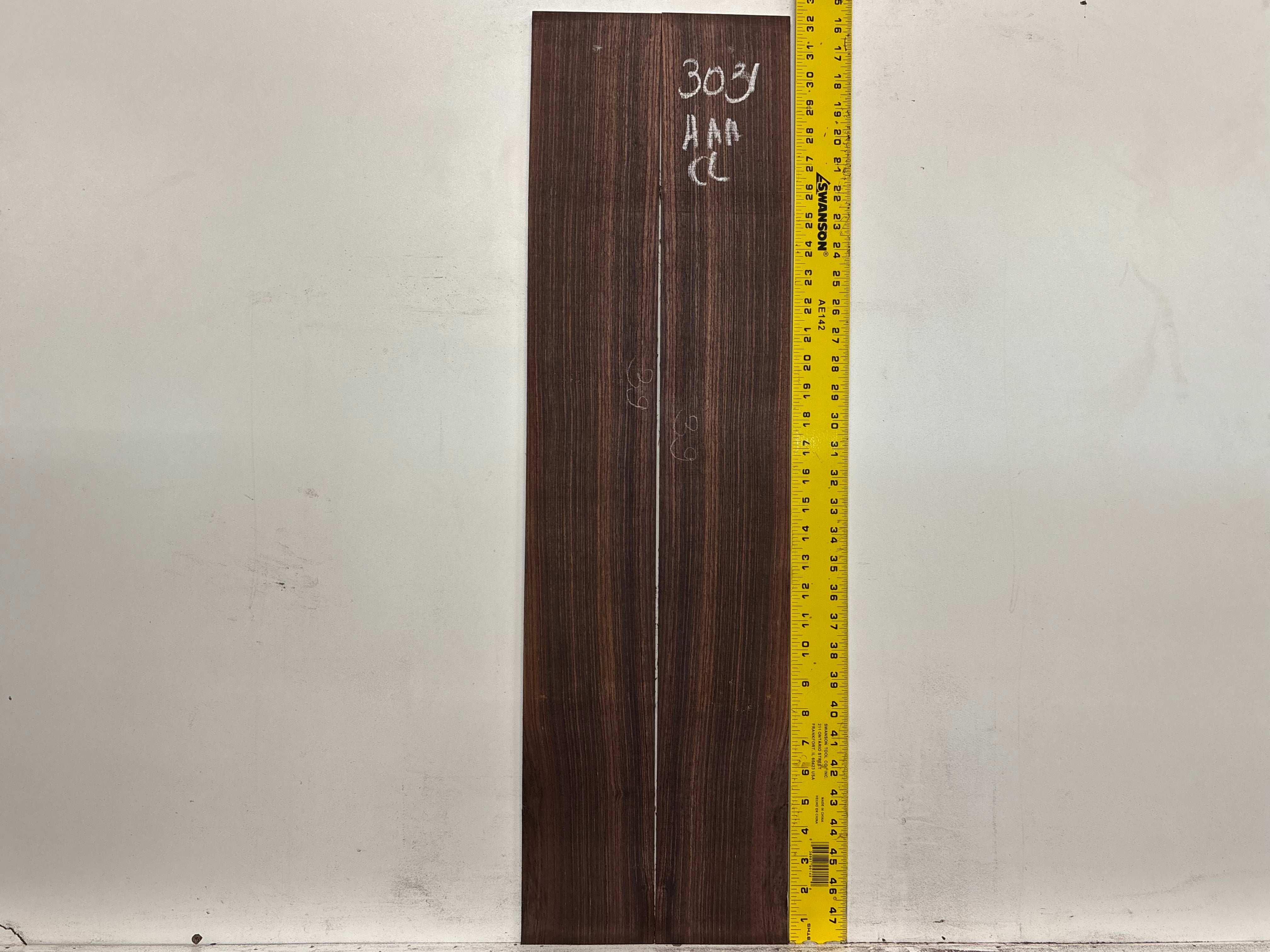 East Indian Rosewood Classical AAA Grade Guitar Back & Side Set #3031 - Exotic Wood Zone