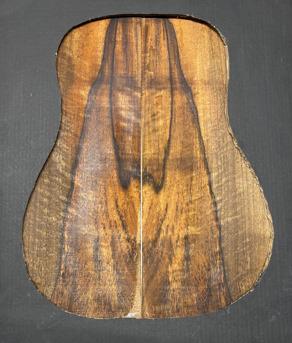 Juego de fondo y aros de guitarra de grado AAAA Dreadnought de palisandro de la India Oriental #61 