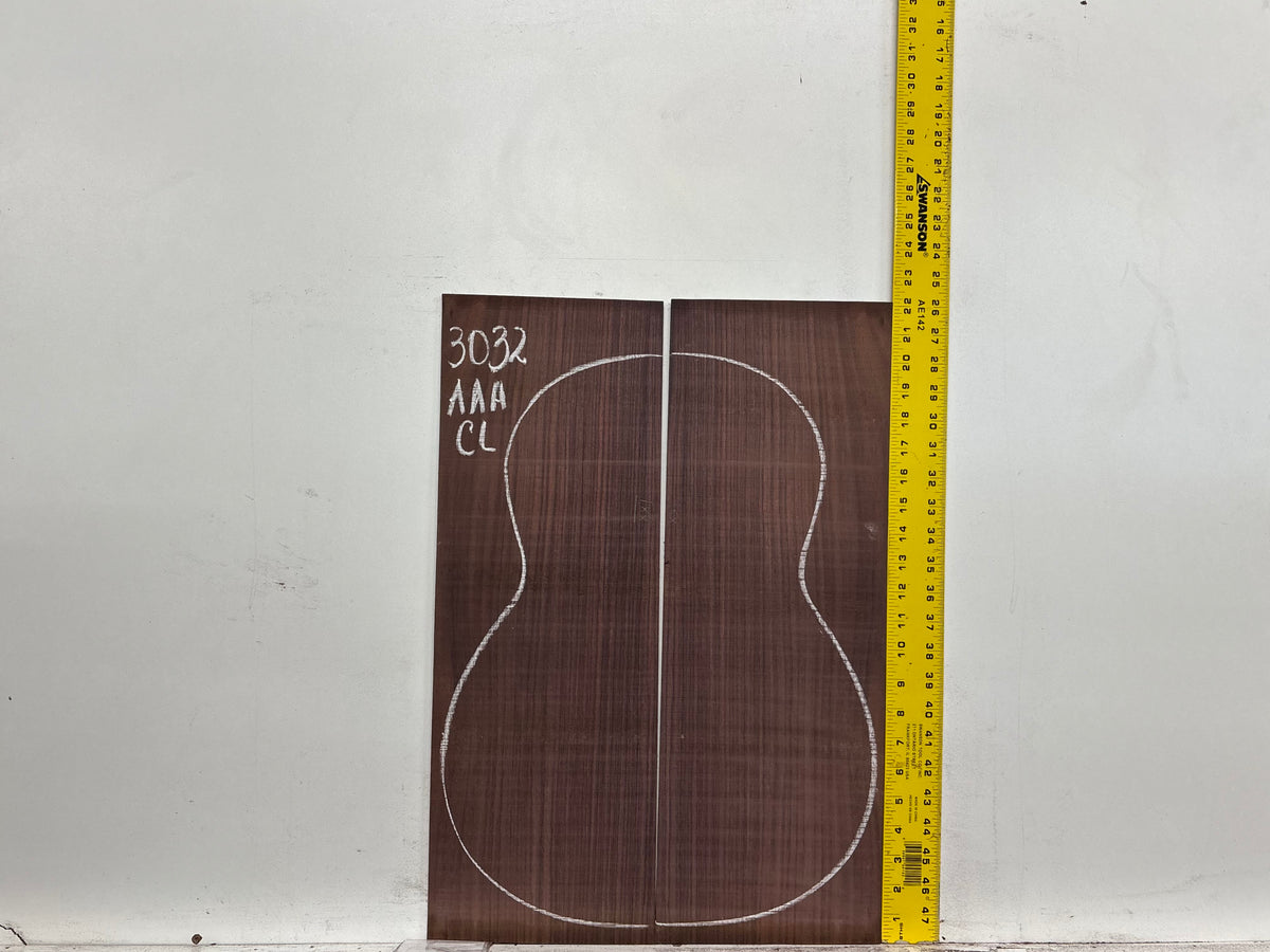 East Indian Rosewood Classical AAA Grade Guitar Back & Side Set #3032 - Exotic Wood Zone
