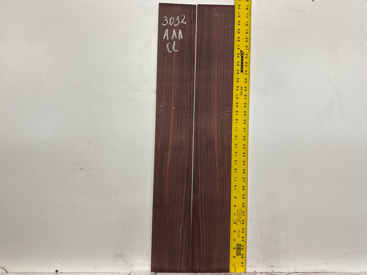 East Indian Rosewood Classical AAA Grade Guitar Back & Side Set #3032 - Exotic Wood Zone