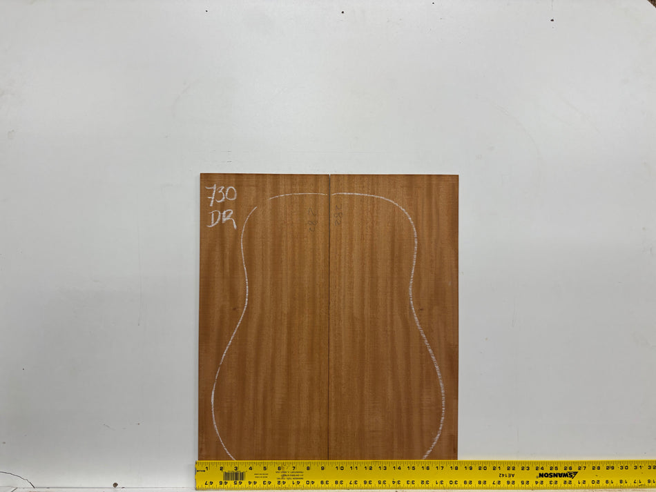 Mahogany Dreadnought Guitar Back & Side Set #730