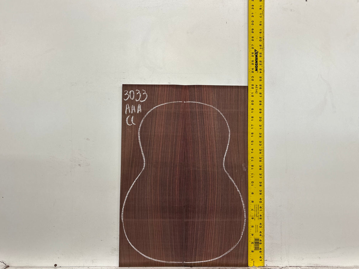 East Indian Rosewood Classical AAA Grade Guitar Back & Side Set #3033 - Exotic Wood Zone