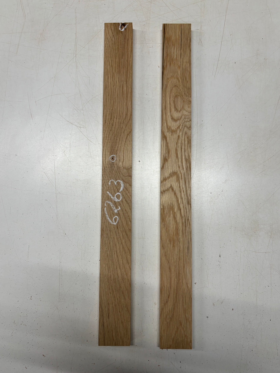 2 Pack, White Oak Thin Stock Lumber 24-1/2"x2-1/4"x3/4"#6263
