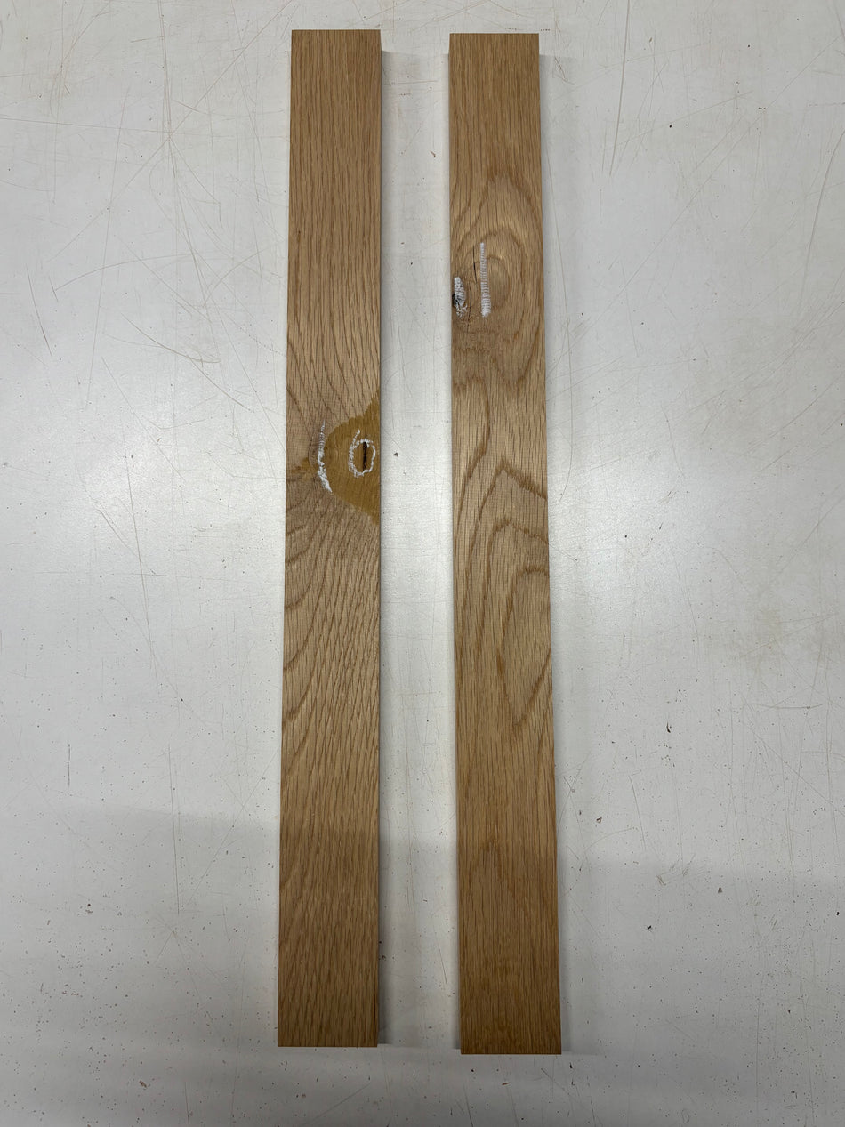2 Pack, White Oak Thin Stock Lumber 24-1/2"x2-1/4"x3/4"#6263