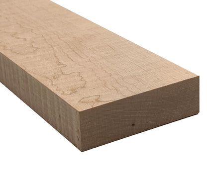 Curly Maple Lumber Board - 3/4&quot; x 4&quot; (2 Pieces) - Exotic Wood Zone - Buy online Across USA 