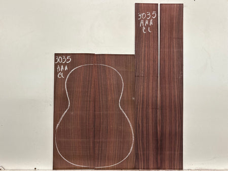 East Indian Rosewood Classical AAA Grade Guitar Back & Side Set #3035 - Exotic Wood Zone