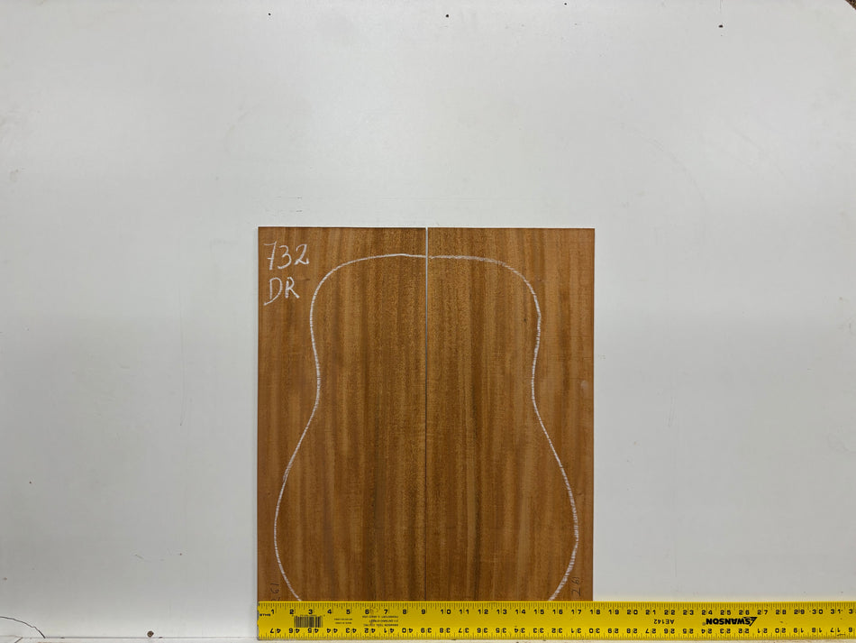 Mahogany Dreadnought Guitar Back & Side Set #732