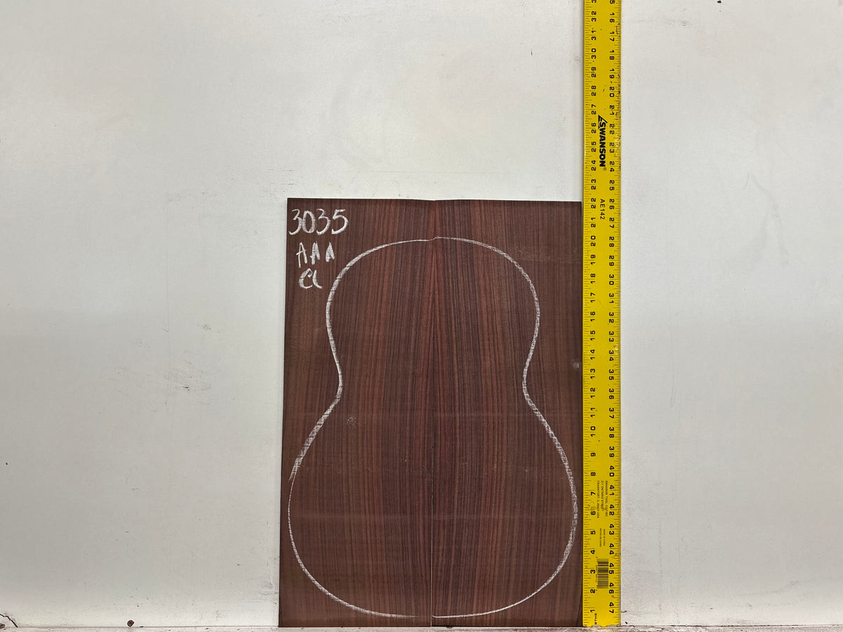 East Indian Rosewood Classical AAA Grade Guitar Back & Side Set #3035 - Exotic Wood Zone