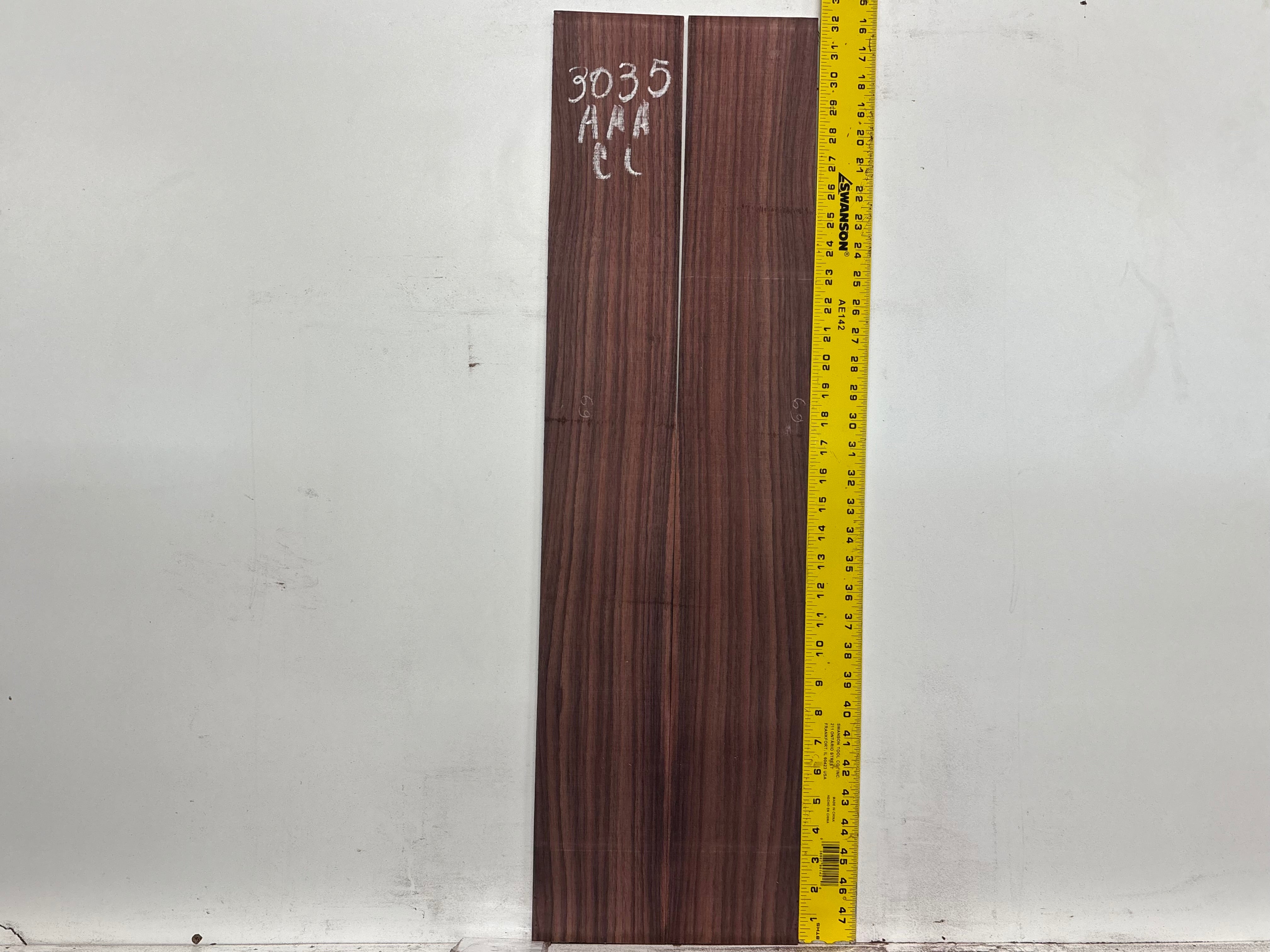 East Indian Rosewood Classical AAA Grade Guitar Back & Side Set #3035 - Exotic Wood Zone