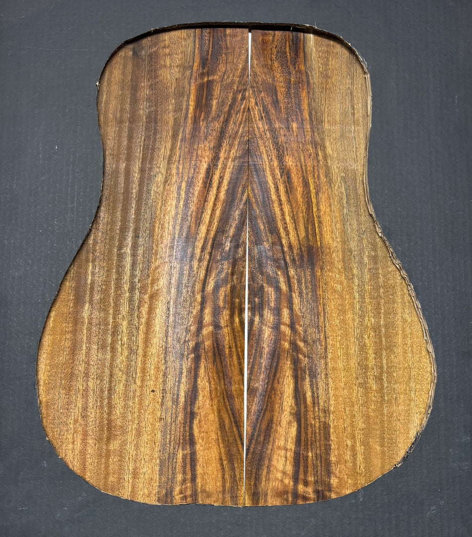 Juego de fondo y aros de guitarra de grado AAAA Dreadnought de palisandro de la India Oriental #61 