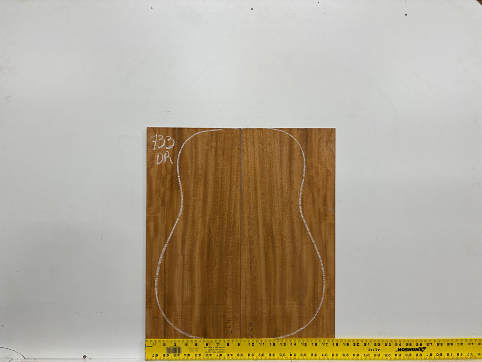 Mahogany Dreadnought Guitar Back & Side Set #733