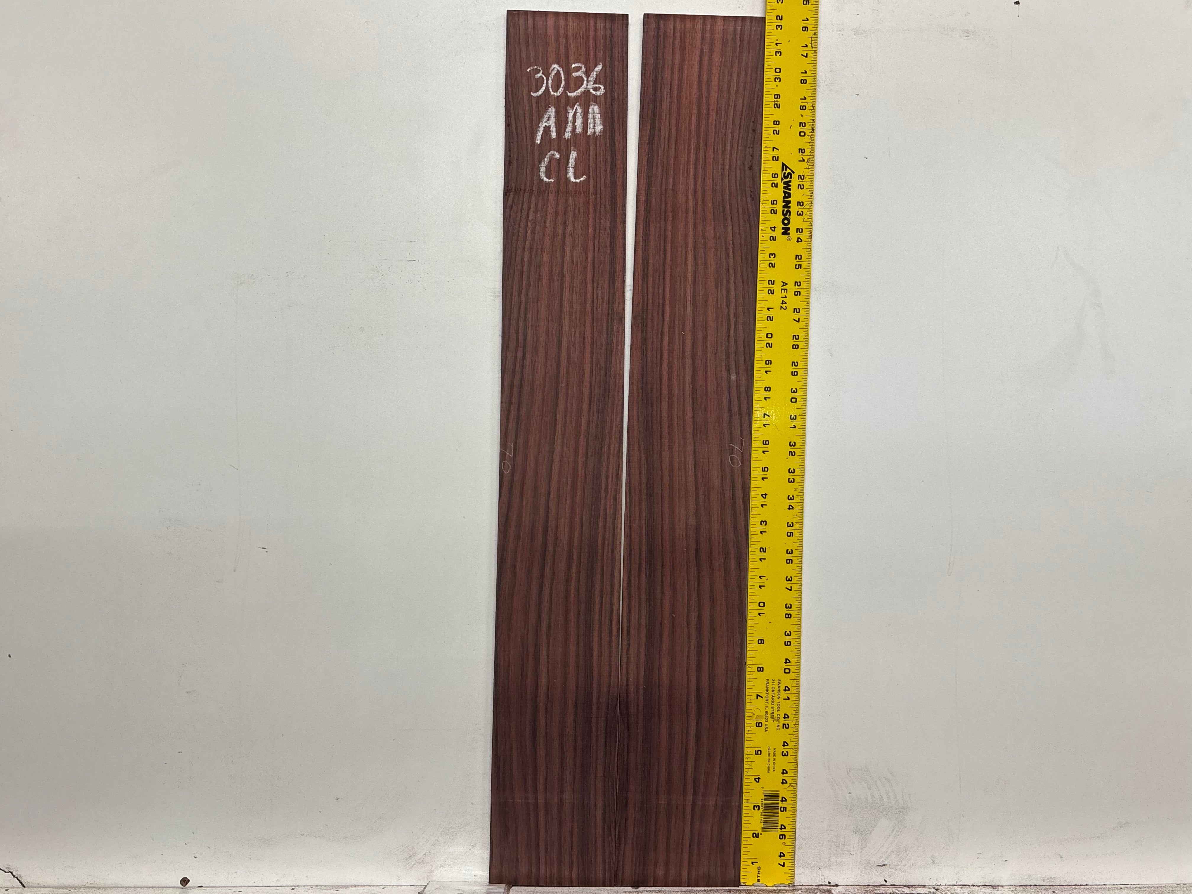 East Indian Rosewood Classical AAA Grade Guitar Back & Side Set #3036 - Exotic Wood Zone
