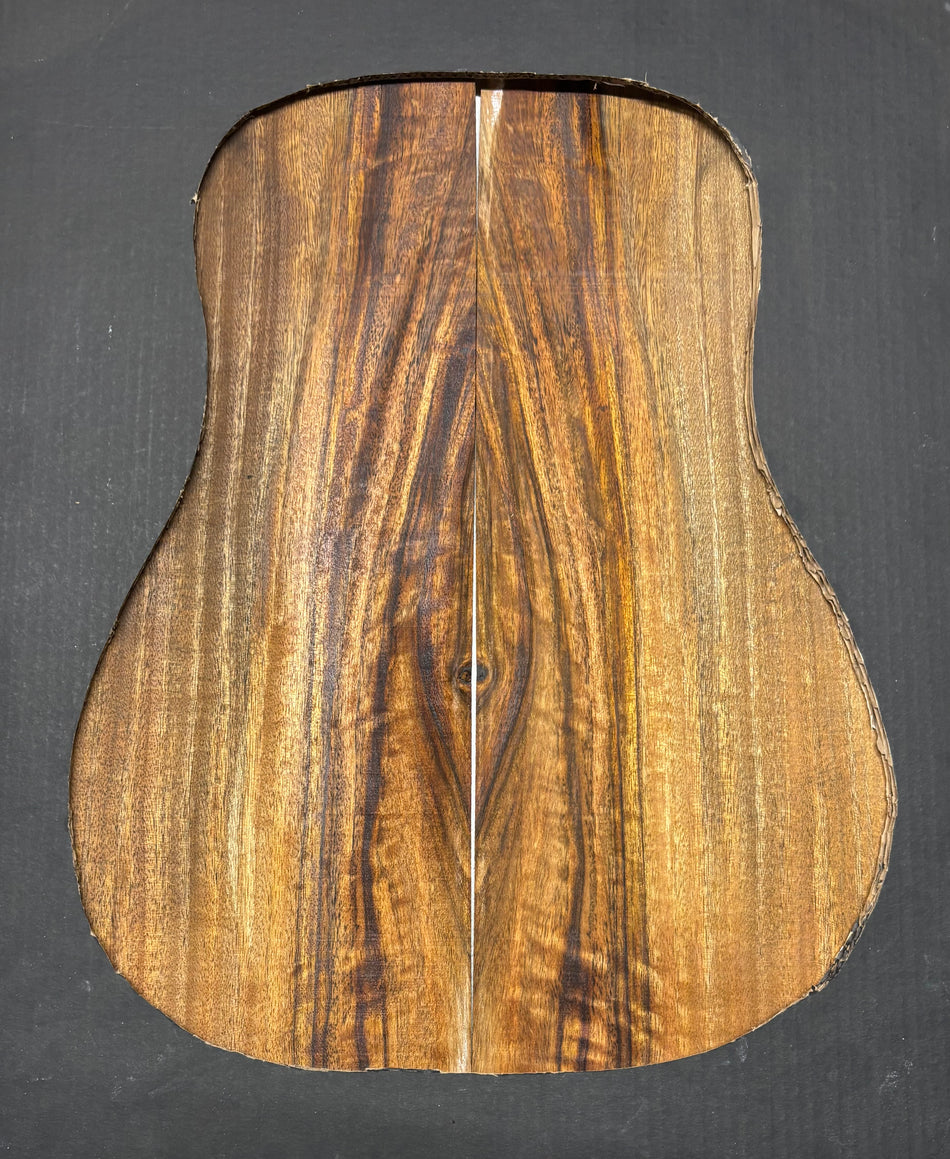 Juego de fondo y aros de guitarra de grado AAAA Dreadnought de palisandro de la India Oriental #61 