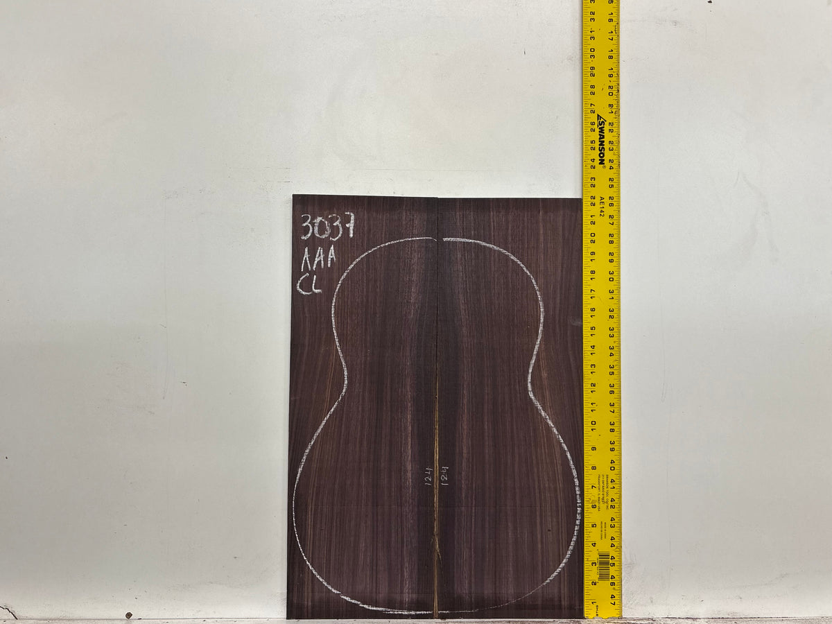 East Indian Rosewood Classical AAA Grade Guitar Back & Side Set #3037 - Exotic Wood Zone
