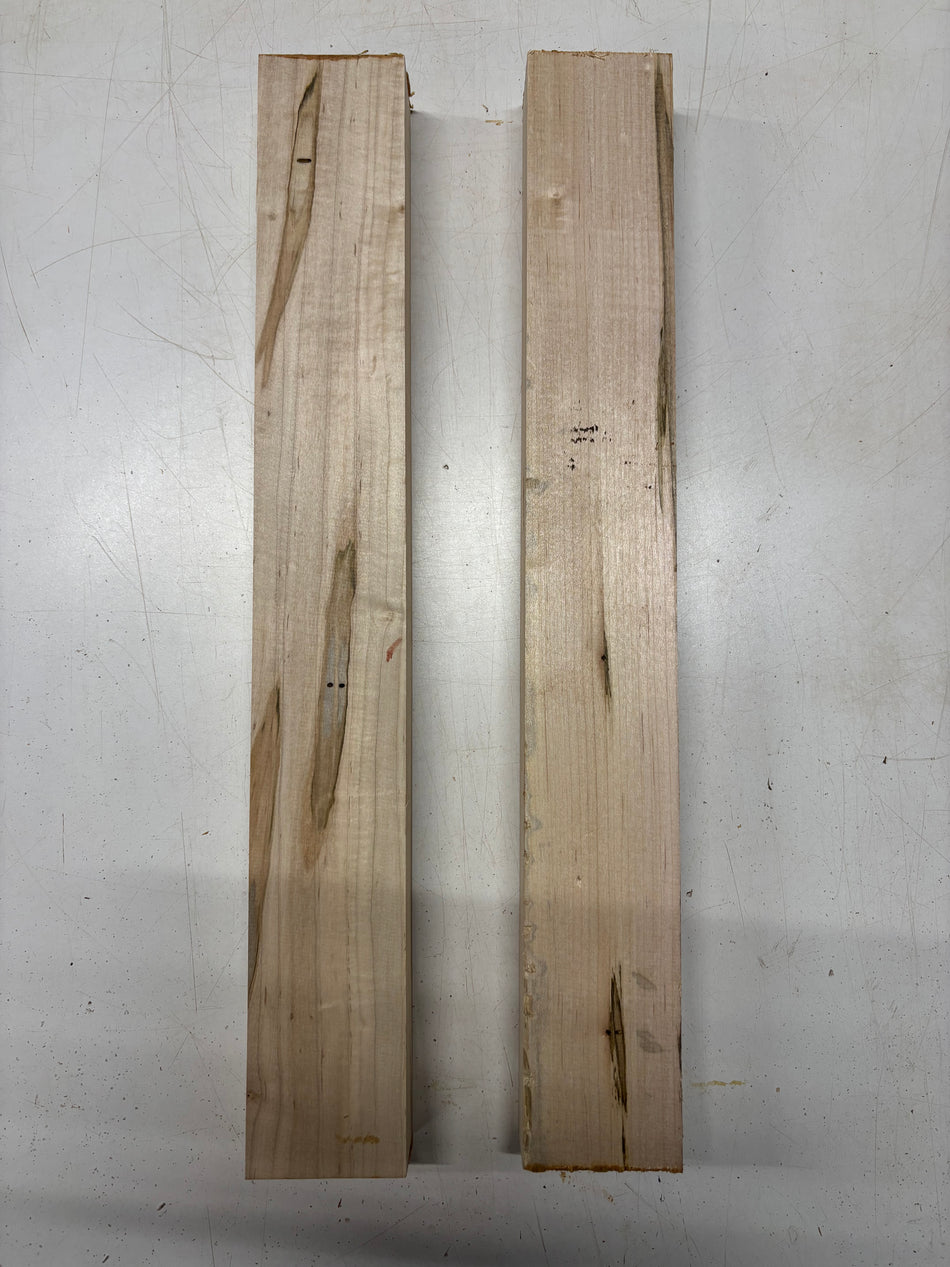 2 Pack, Ambrosia Maple Guitar Neck Blank 21-1/2"x3"x1-3/4"#6269