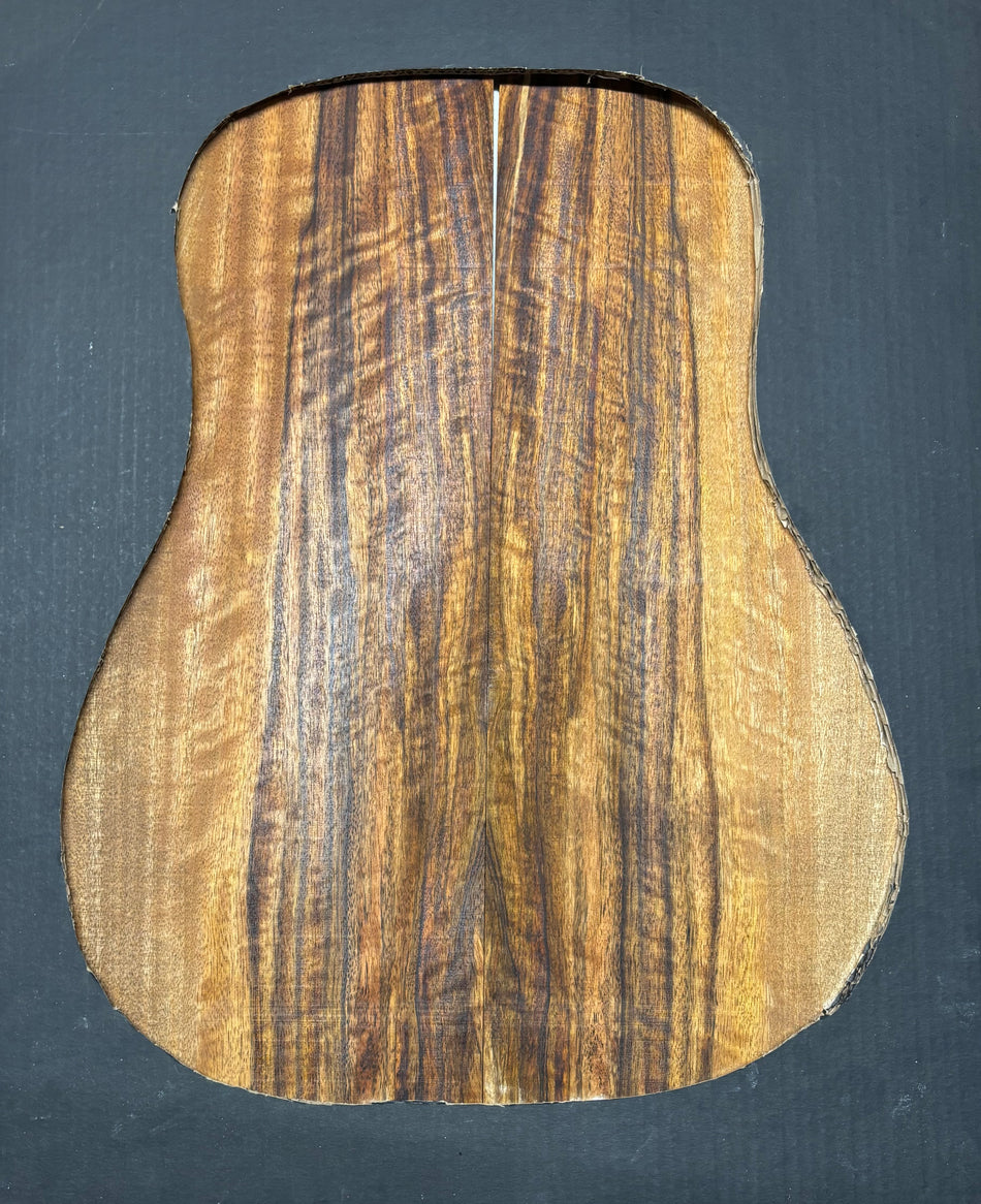 Juego de fondo y aros de guitarra de grado AAAA Dreadnought de palisandro de la India Oriental #61 