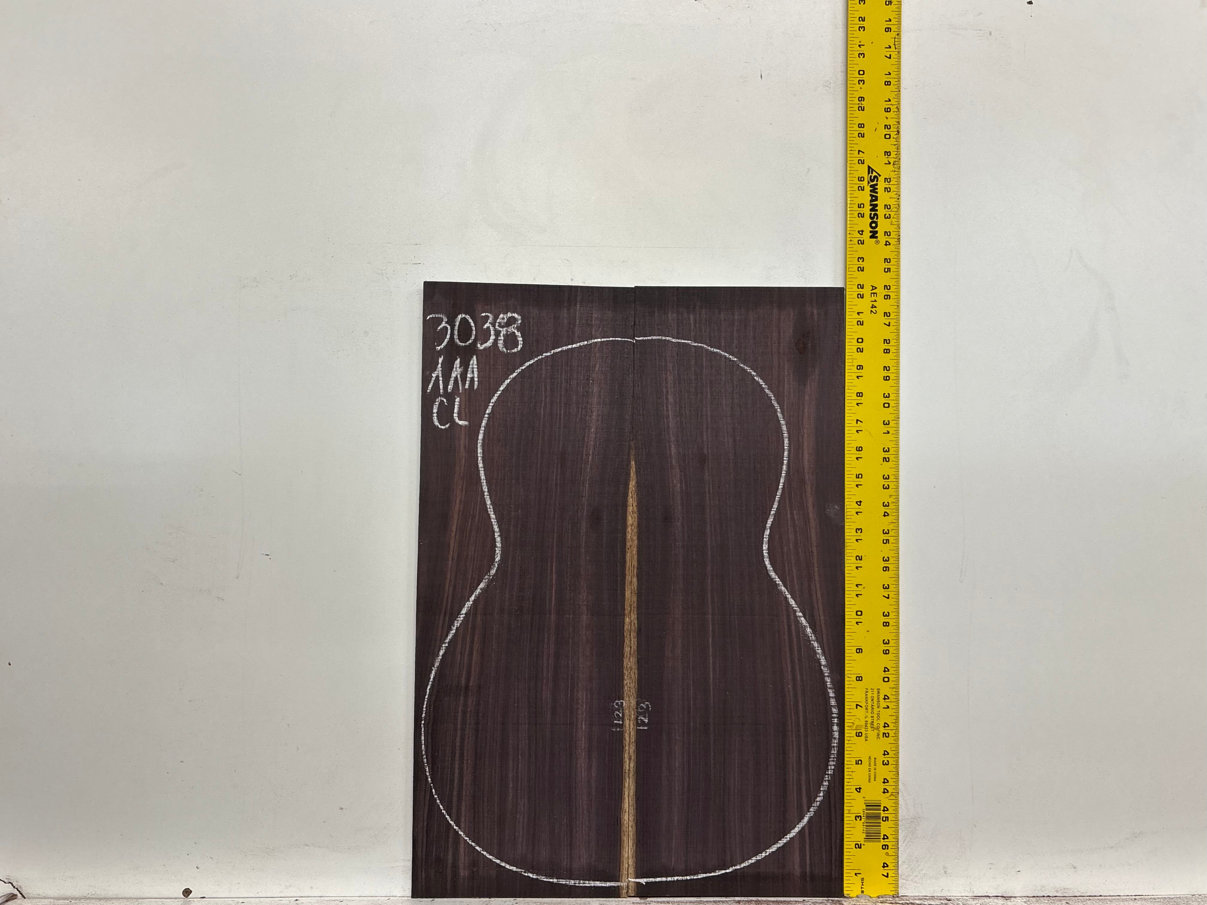 East Indian Rosewood Classical AAA Grade Guitar Back & Side Set #3038 - Exotic Wood Zone