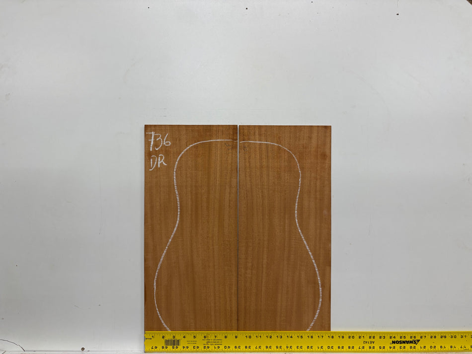 Mahogany Dreadnought Guitar Back & Side Set #736