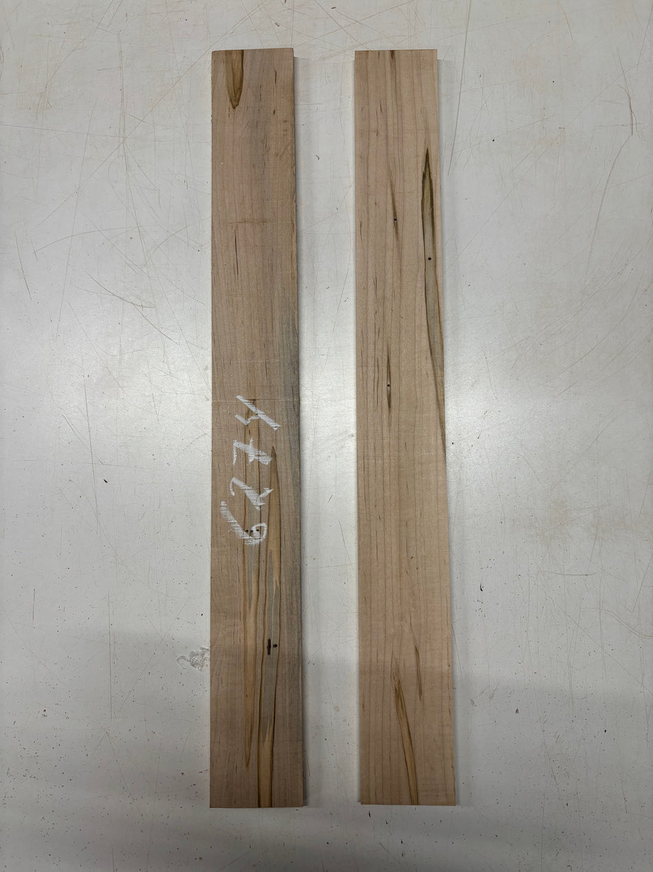 2 Pack, Ambrosia Maple Thin Stock Lumber 25"x2-7/8"x3/8"#6274