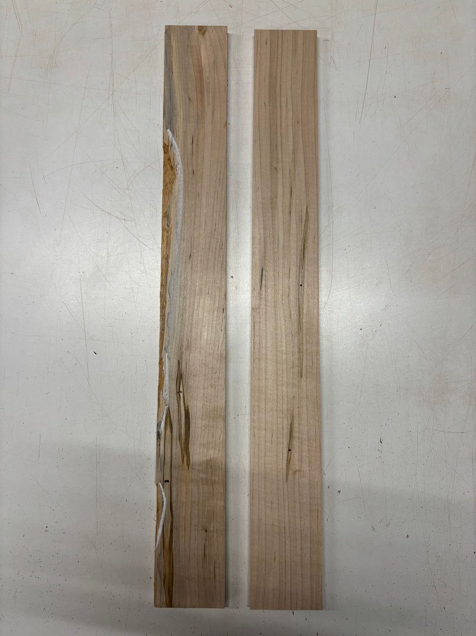 2 Pack, Ambrosia Maple Thin Stock Lumber 25"x2-7/8"x3/8"#6274