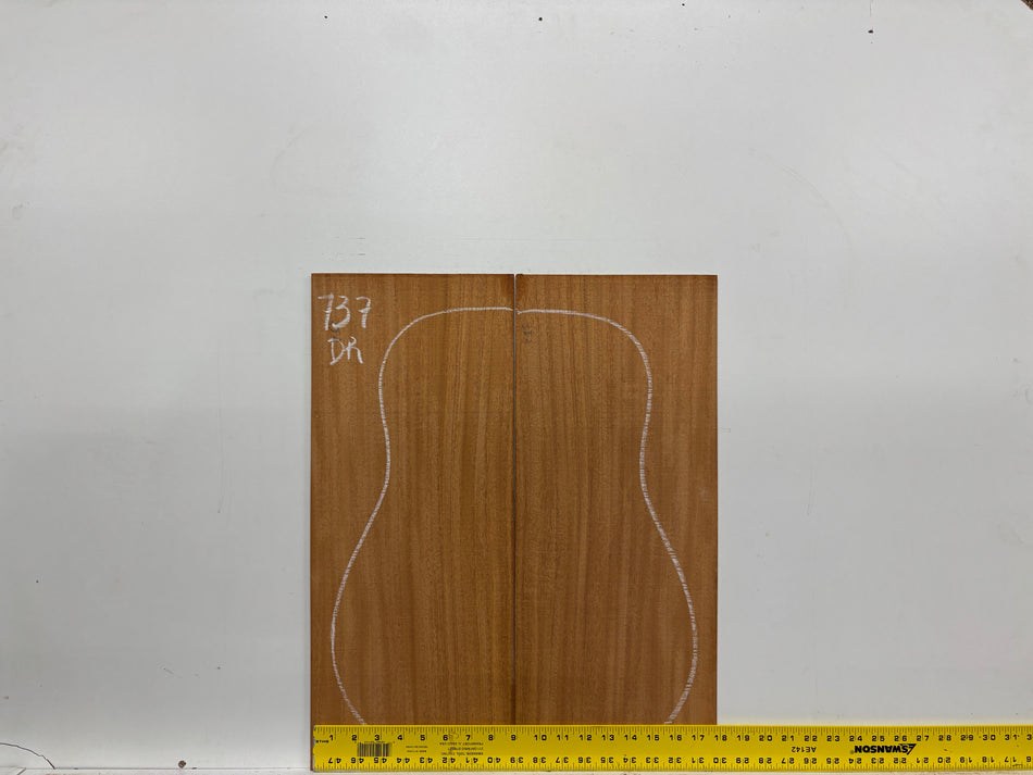 Mahogany Dreadnought Guitar Back & Side Set #737