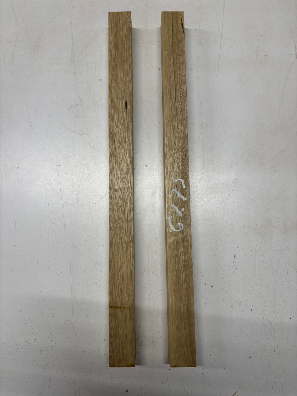 2 Pack, White Limba Turning Wood Blank  25"x1-1/2"x1-1/2"#6275