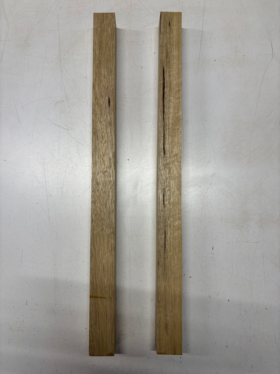2 Pack, White Limba Turning Wood Blank  25"x1-1/2"x1-1/2"#6275