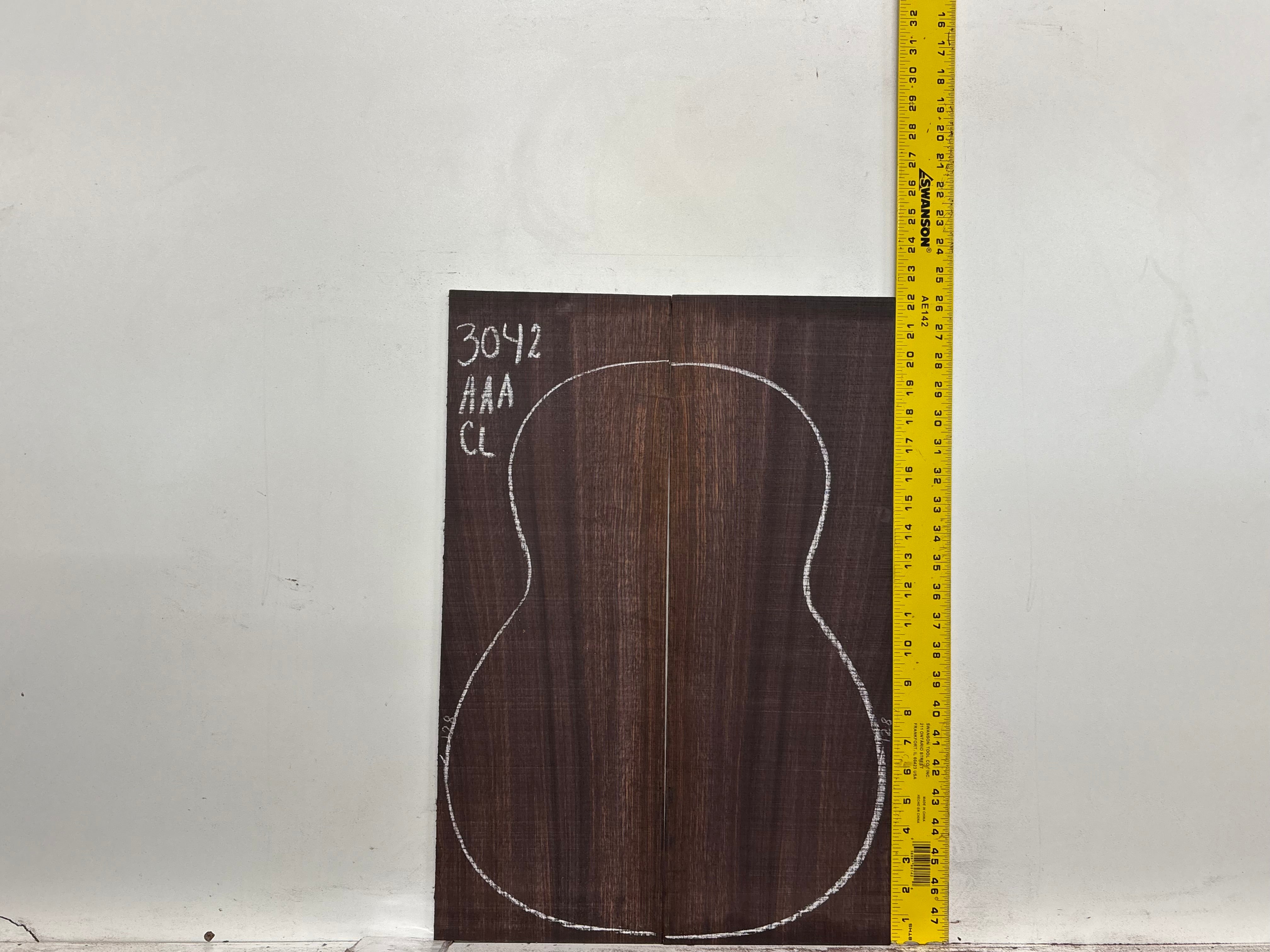 East Indian Rosewood Classical AAA Grade Guitar Back & Side Set #3042 - Exotic Wood Zone