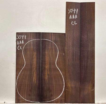 East Indian Rosewood Classical AAA Grade Guitar Back & Side Set #3044 - Exotic Wood Zone