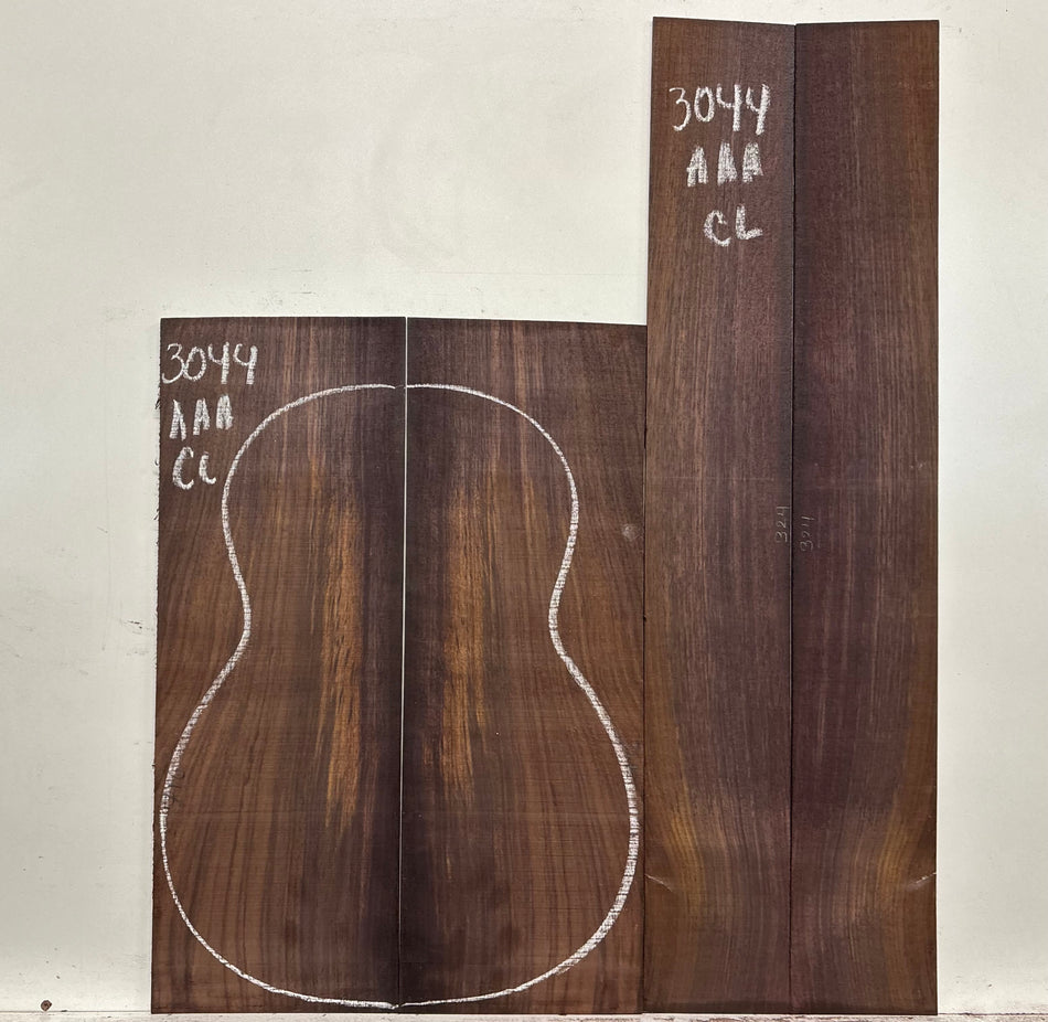 East Indian Rosewood Classical AAA Grade Guitar Back & Side Set #3044 - Exotic Wood Zone