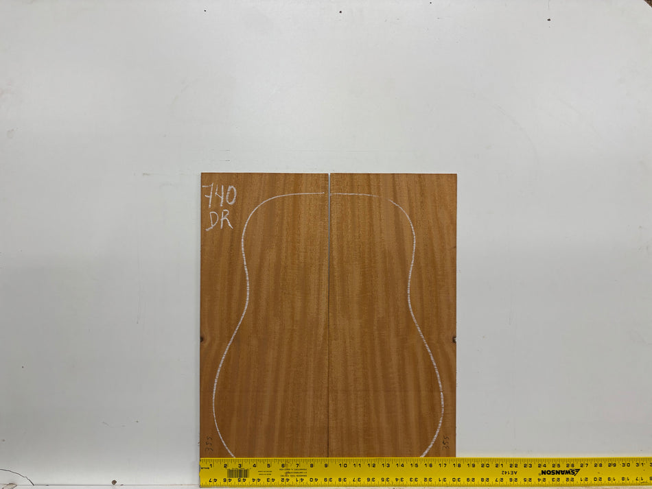 Mahogany Dreadnought Guitar Back & Side Set #740