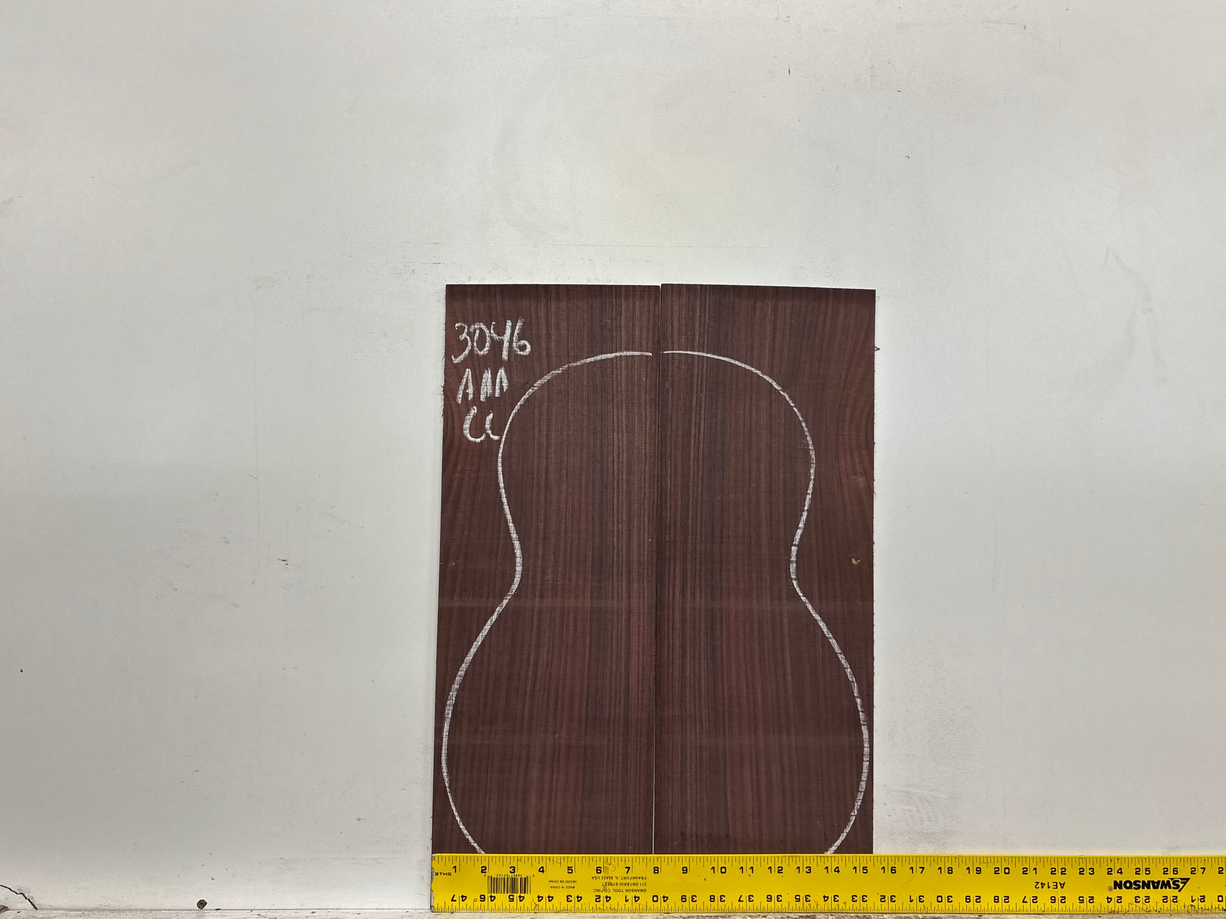East Indian Rosewood Classical AAA Grade Guitar Back & Side Set #3046 - Exotic Wood Zone