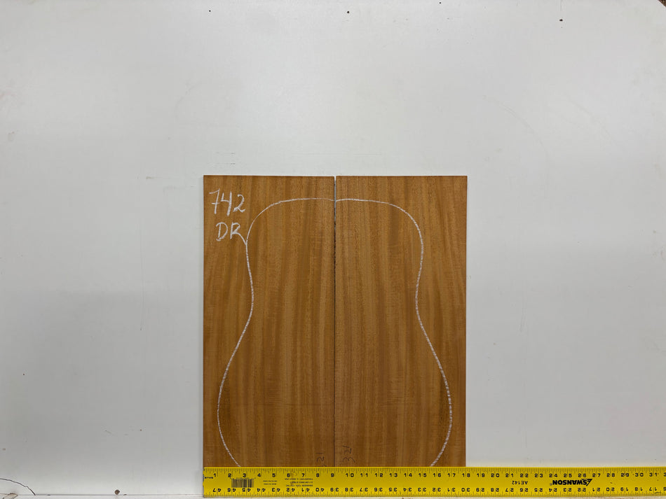 Mahogany Dreadnought Guitar Back & Side Set #742