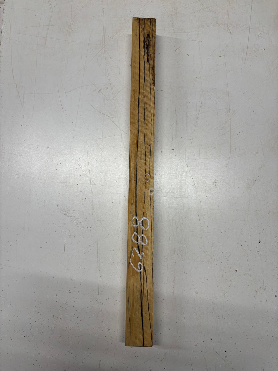 1 Piece, Flame Black And White Ebony Turning Wood Blank 23-1/2"x1-3/4"x1-3/4" #6288