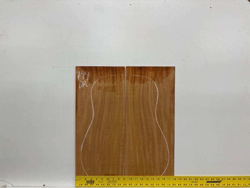 Mahogany Dreadnought Guitar Back & Side Set #744
