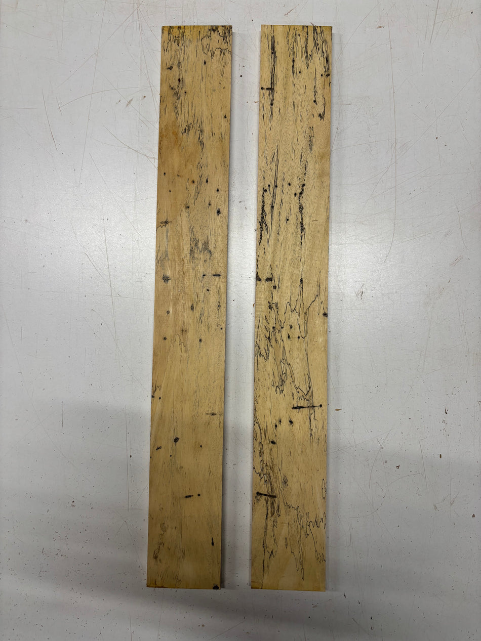 2 Pack, Spalted Tamarind Fingerboard Blanks  21"x2-3/4"x3/8" #6289