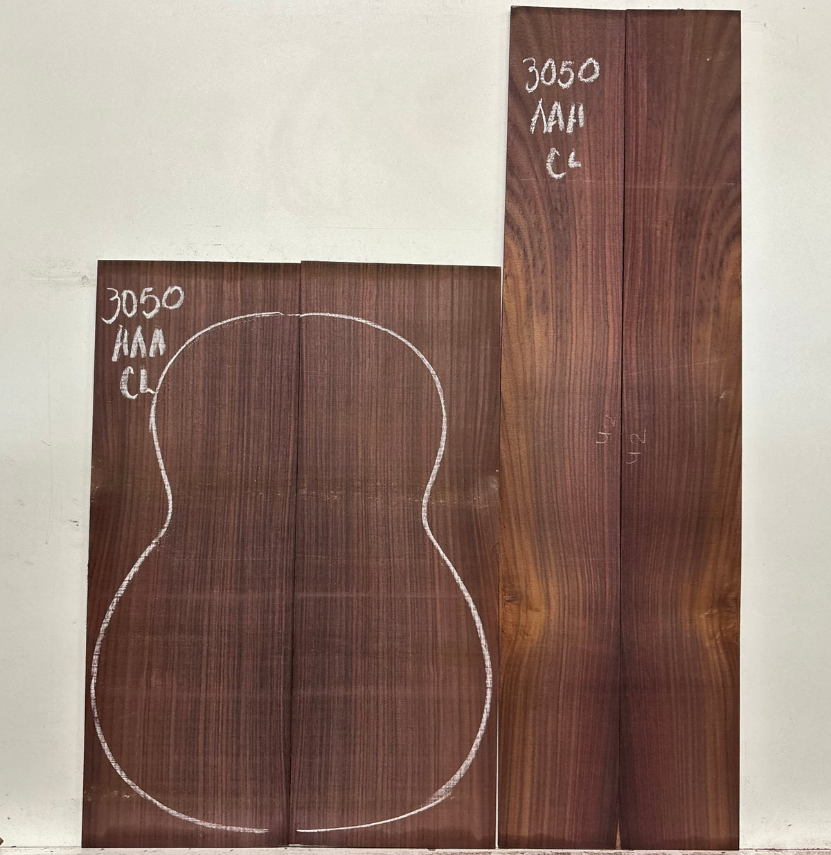 East Indian Rosewood Classical AAA Grade Guitar Back & Side Set #3050 - Exotic Wood Zone