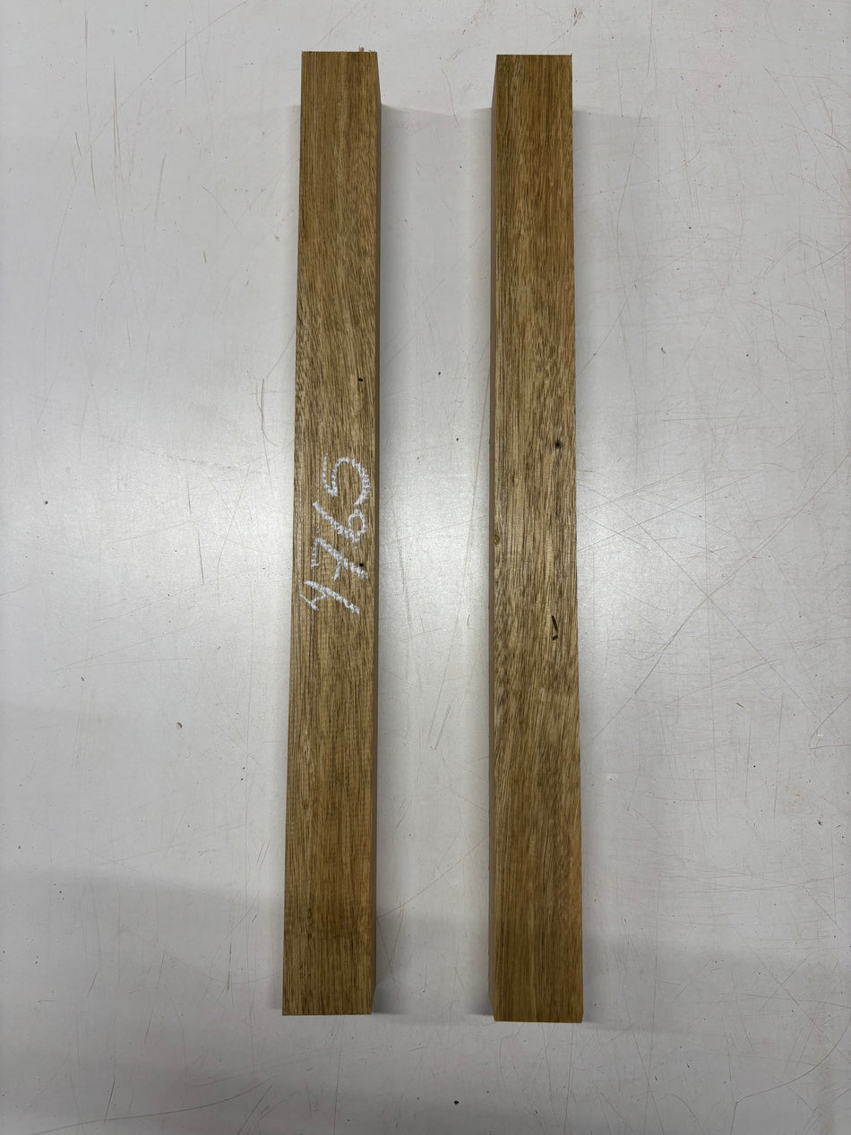 2 Pack, White Limba, Turning Wood Blanks 24" x 2" x 2"#4765