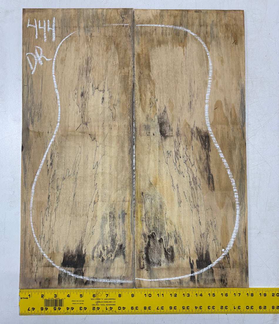 Spalted Tamarind Dreadnought Guitar Back & Side Set #444